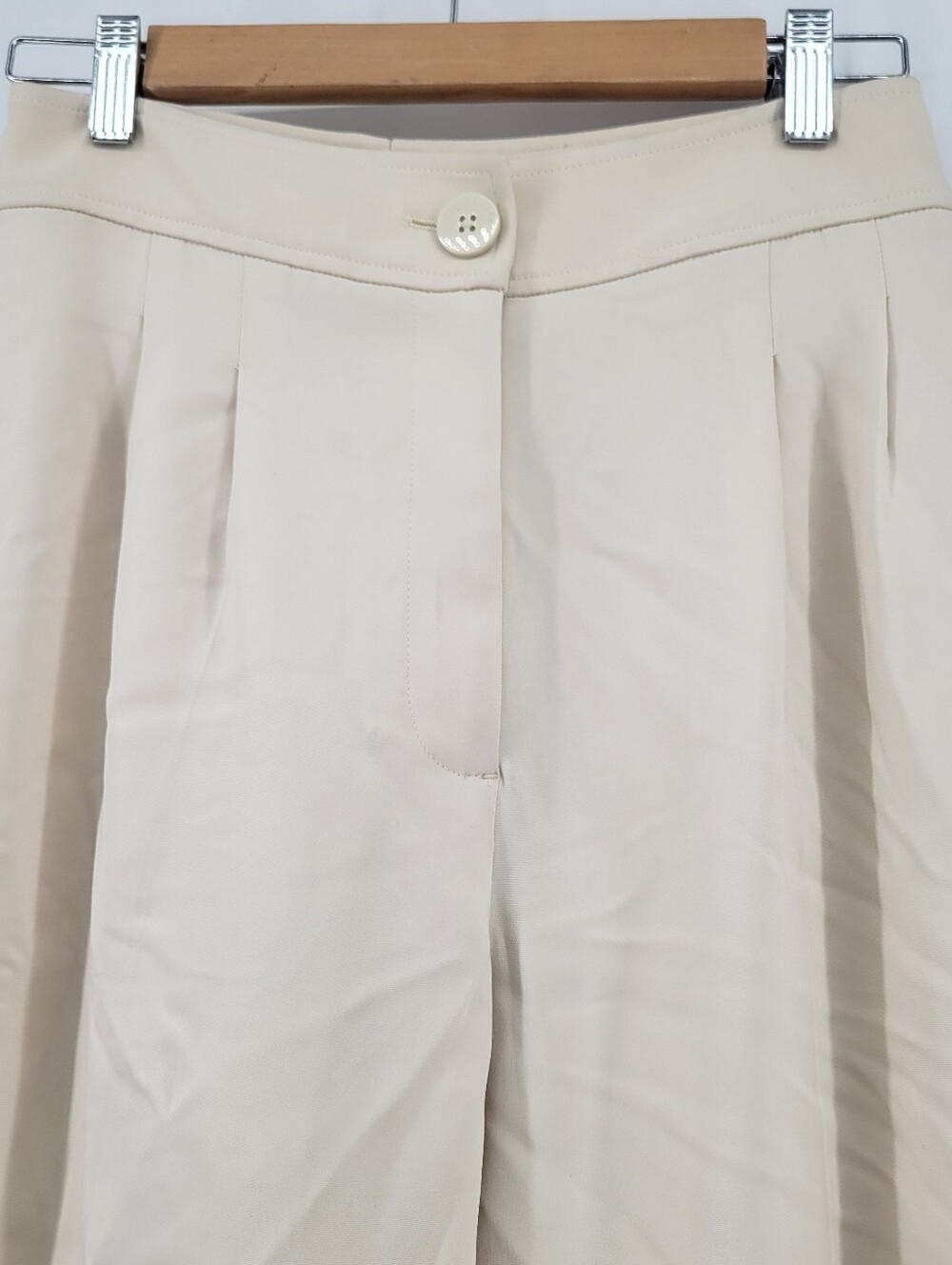 Ellie Tahari Ecro Wide Leg  Pleated Dress Pants Size 6 - Picture 2 of 7